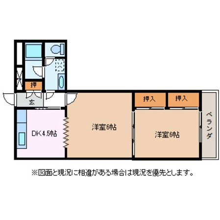 セントラルコーポ平田の物件間取画像